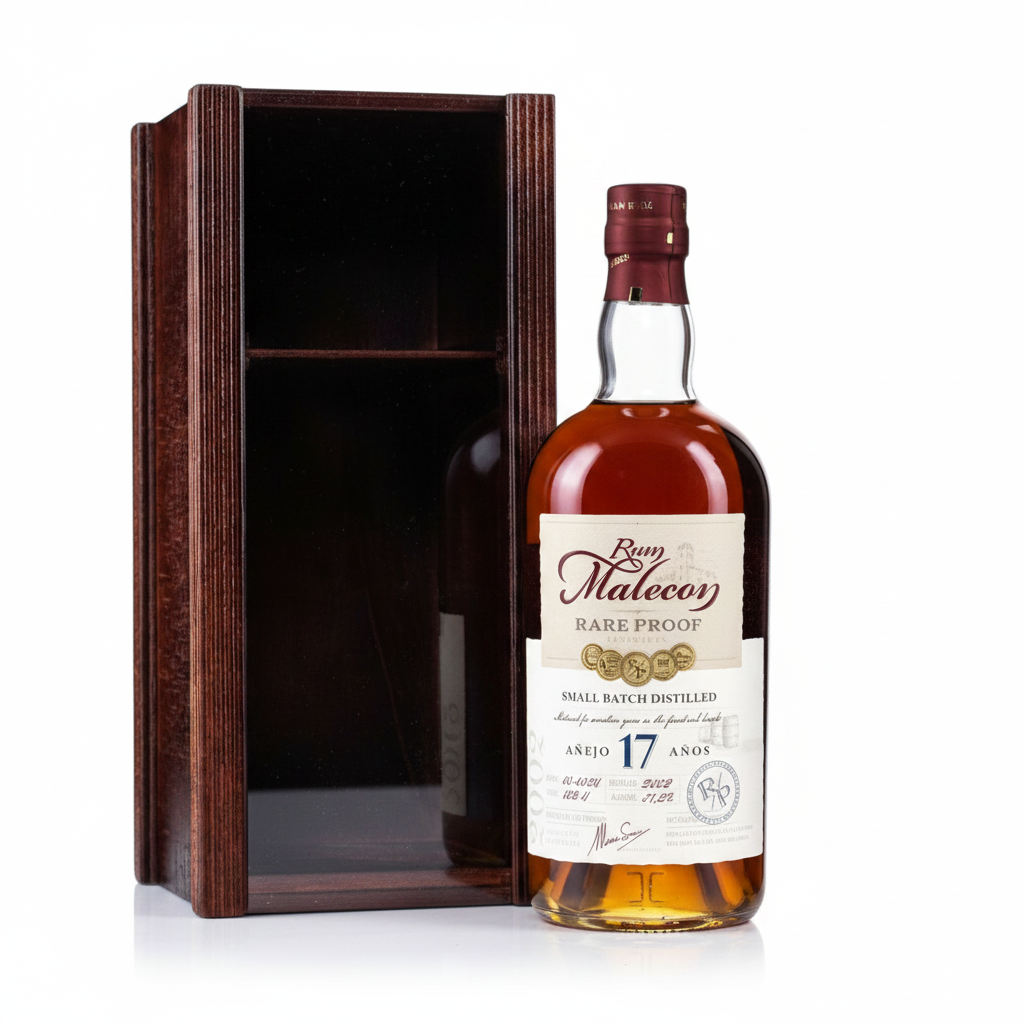 Rom Malecon Rare Proof Woodbox , 17 Ani, 51.2%, 0.7L