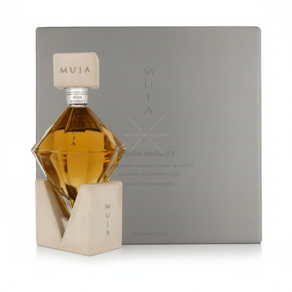 Irish Whiskey Muja 42% - whiskey irlandez blended, sticla diamant 0.5L