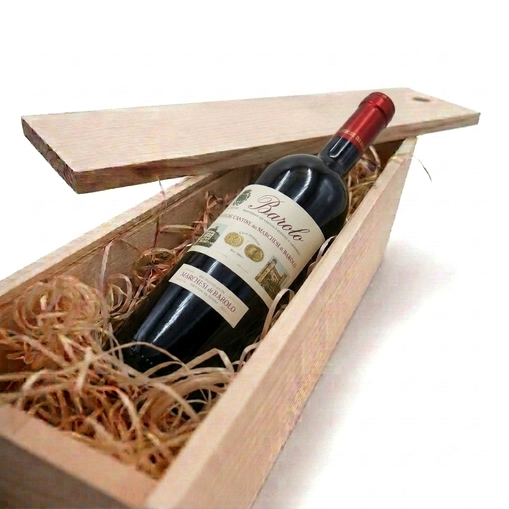 Marchesi di Barolo 2019 Barolo Tradizione - pachet cadou cutie lemn, vin rosu Nebbiolo DOCG