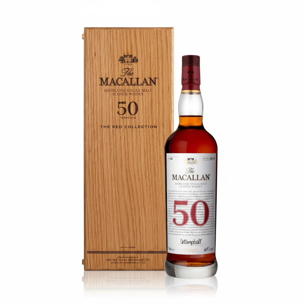 Whisky The Macallan Red Collection 50 Ani, 45,1%, 0.7L